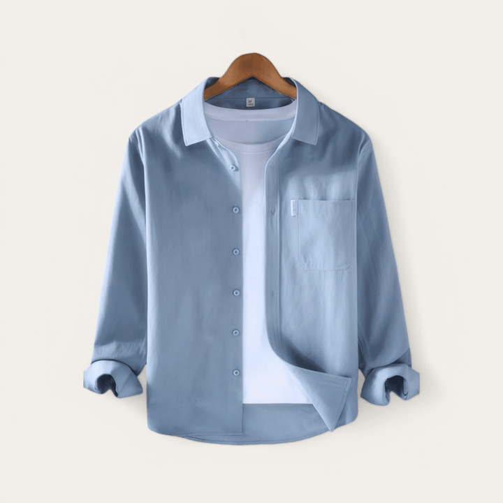 Chemise boutonnée en coton coupe ample