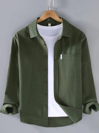 Chemise boutonnée en coton coupe ample