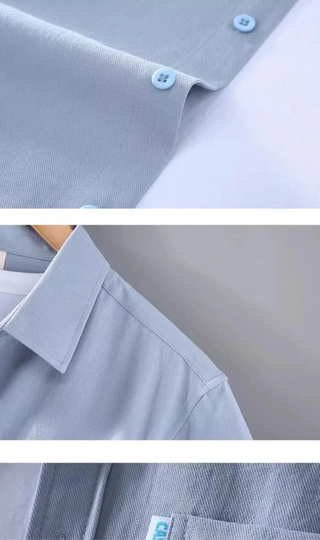 Chemise boutonnée en coton coupe ample