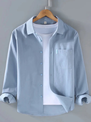 Chemise boutonnée en coton coupe ample