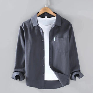 Chemise boutonnée en coton coupe ample