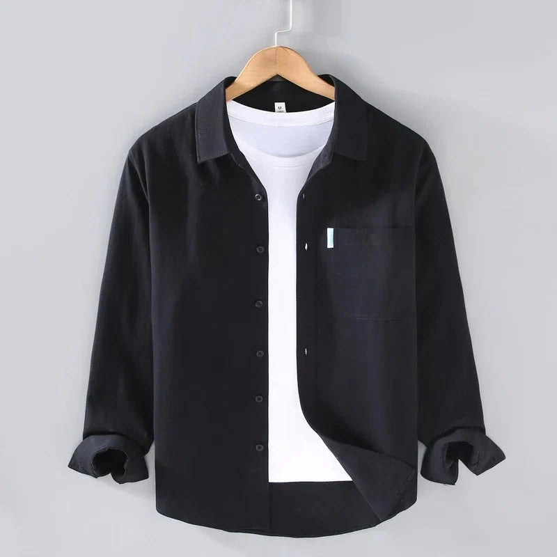 Chemise boutonnée en coton coupe ample