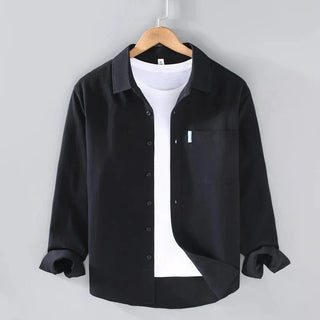 Chemise boutonnée en coton coupe ample