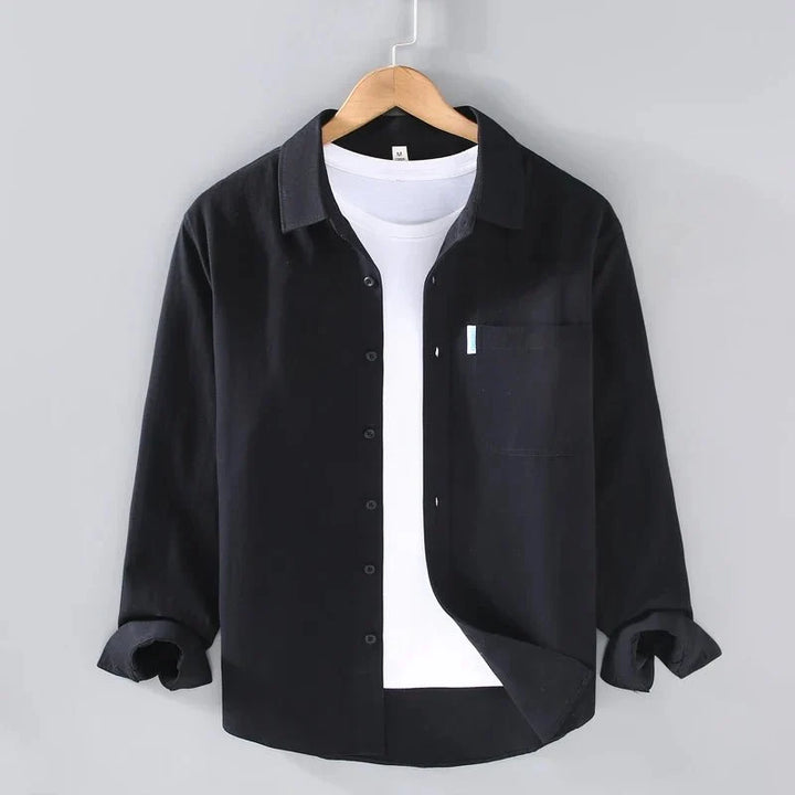 Chemise boutonnée en coton coupe ample