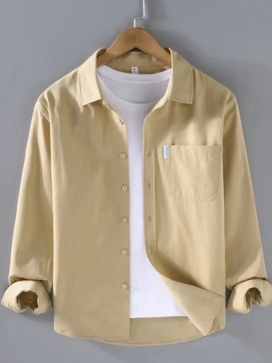 Chemise boutonnée en coton coupe ample