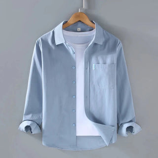 Chemise boutonnée en coton coupe ample