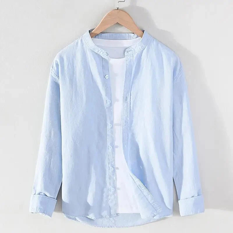 Chemise streetwear à col montant