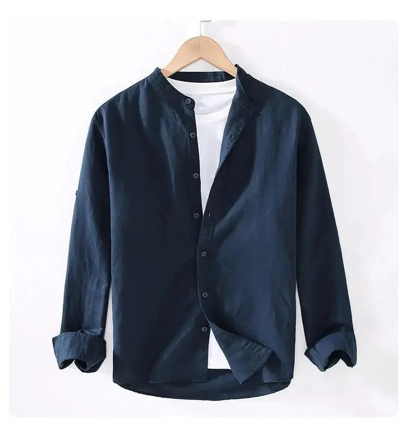 Chemise streetwear à col montant