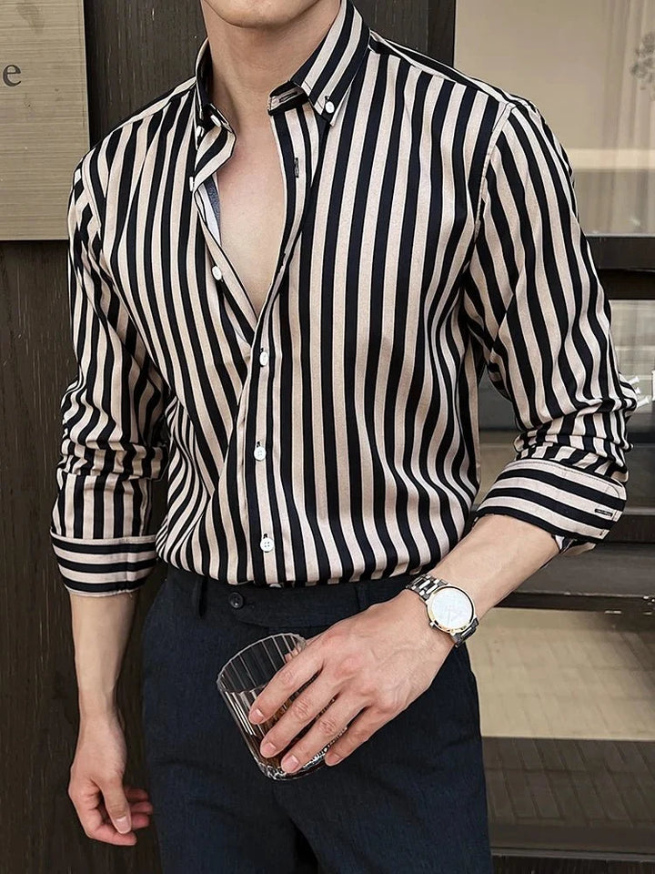 Chemise business élégante à rayures