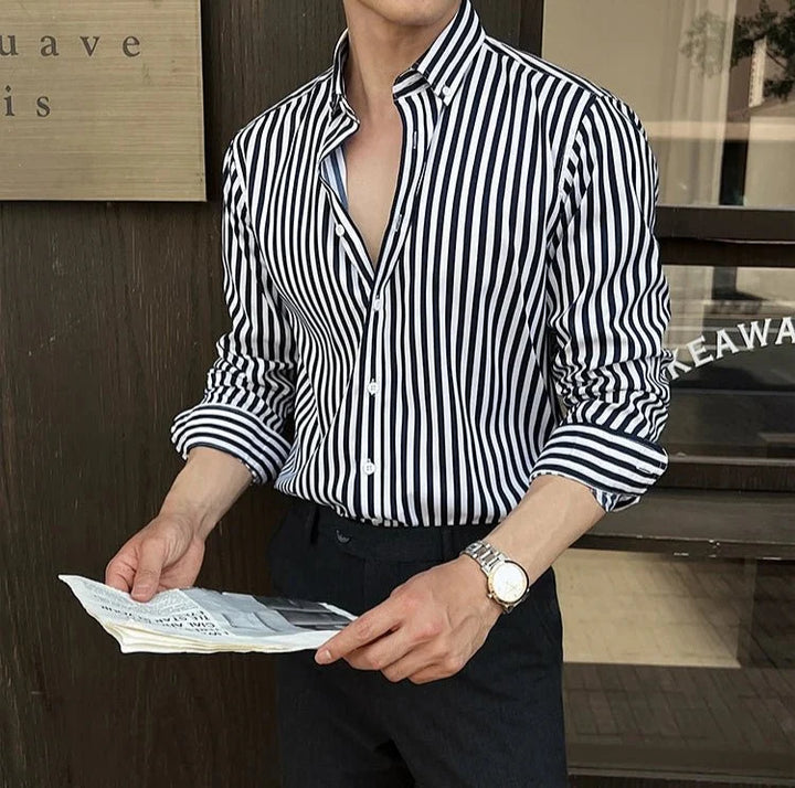 Chemise business élégante à rayures