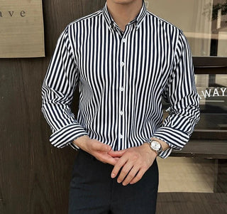 Chemise business élégante à rayures