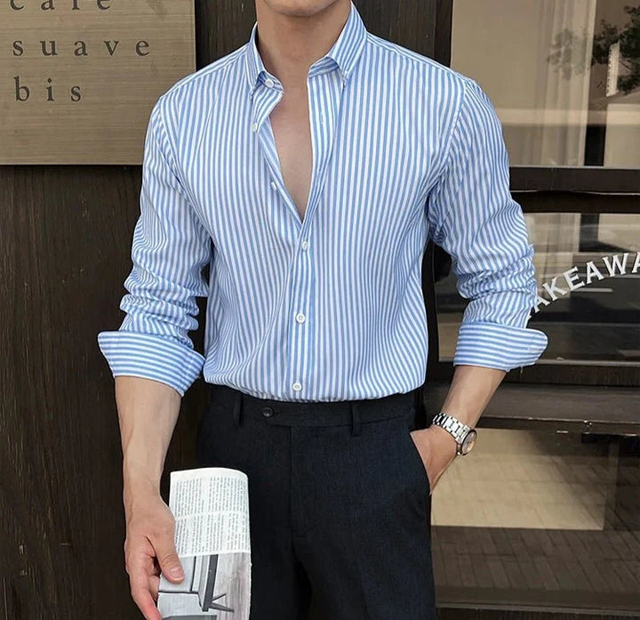 Chemise business élégante à rayures