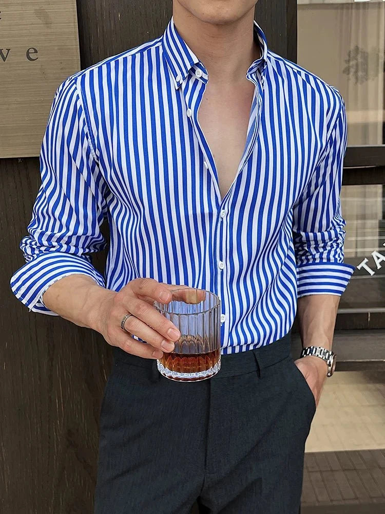 Chemise business élégante à rayures