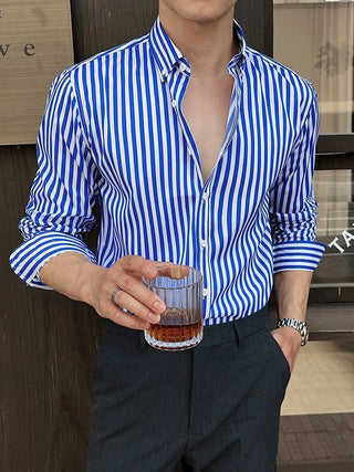 Chemise business élégante à rayures