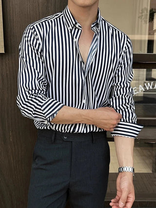 Chemise business élégante à rayures