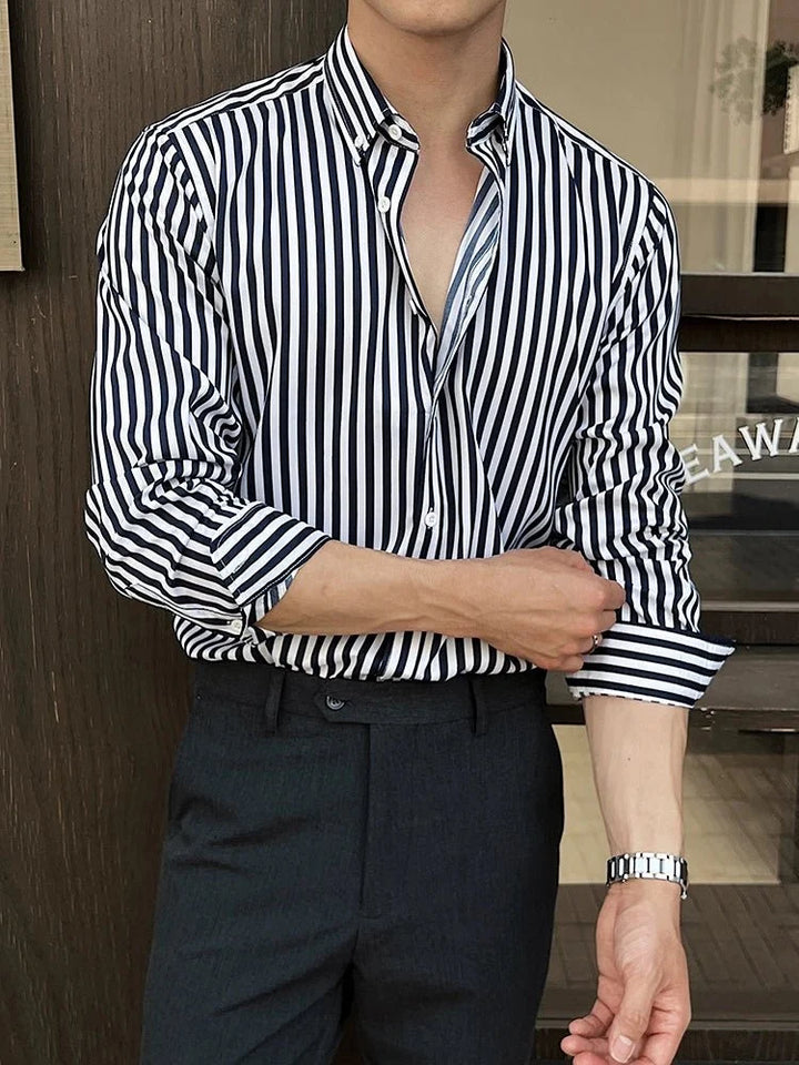 Chemise business élégante à rayures