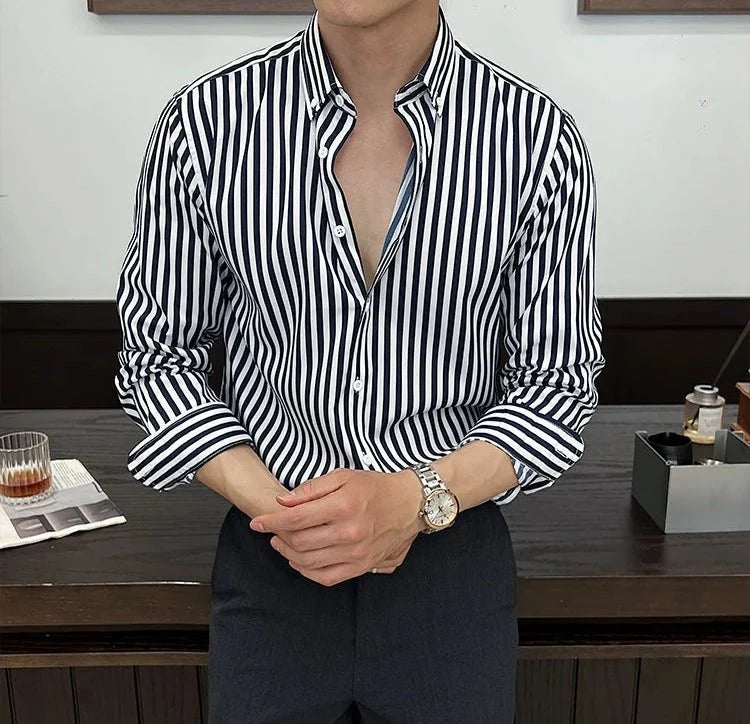 Chemise business élégante à rayures
