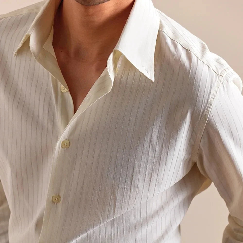 Chemise rayée en coton