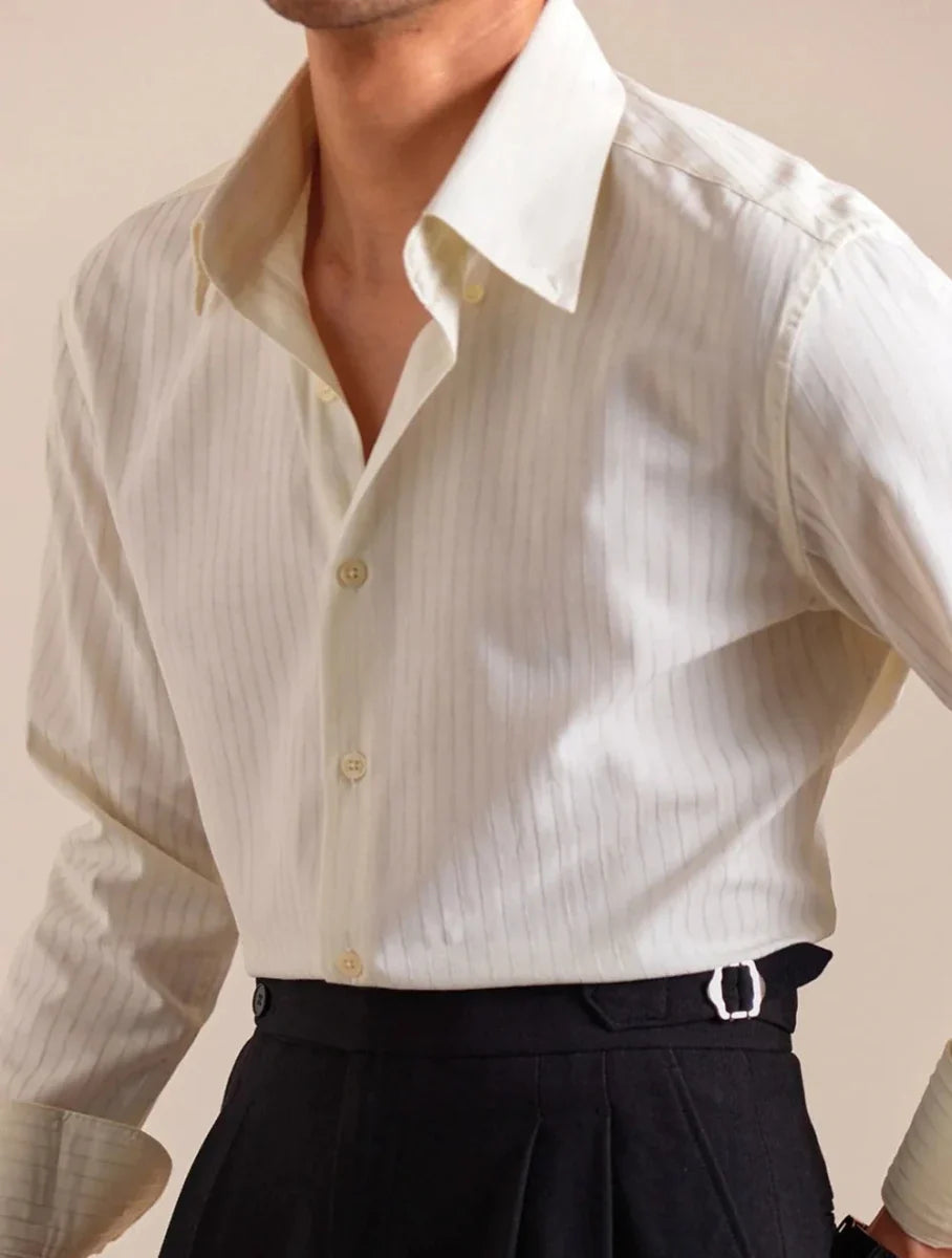 Chemise rayée en coton