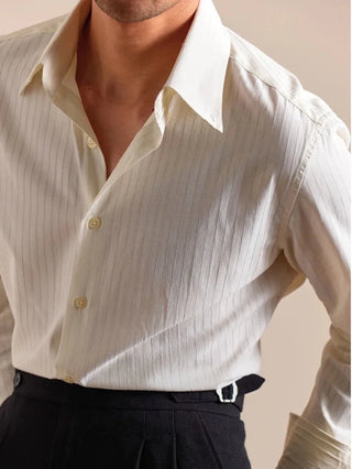 Chemise rayée en coton