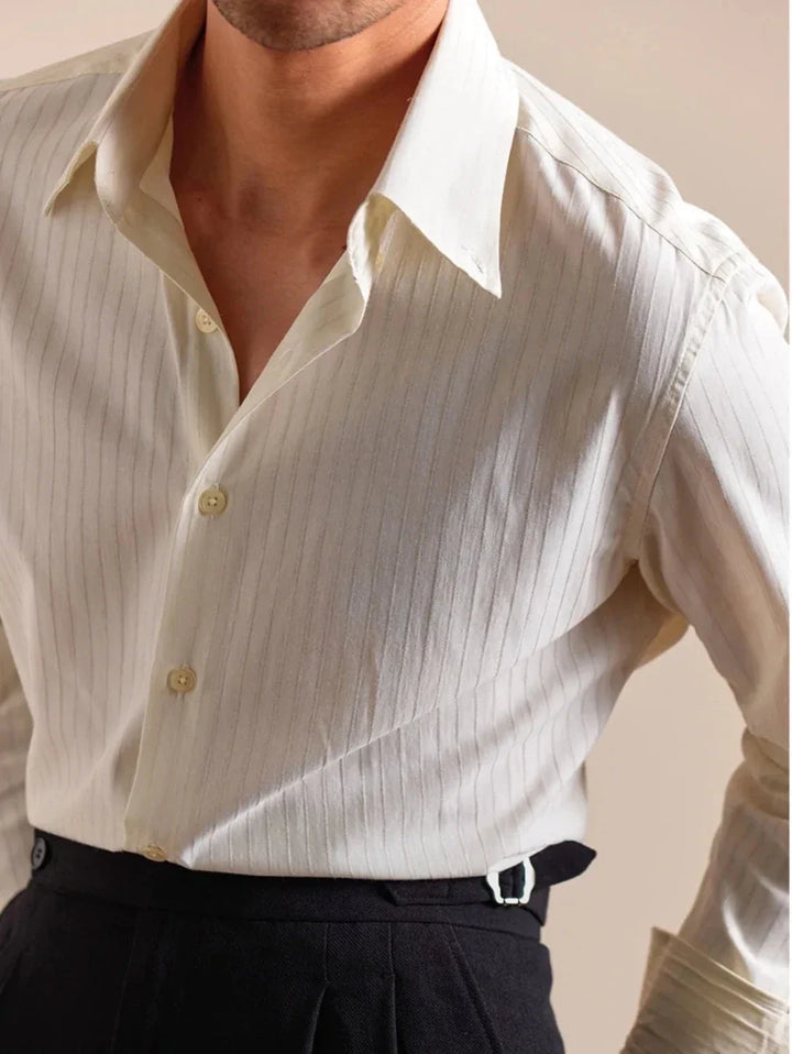 Chemise rayée en coton