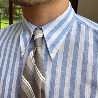 Chemise formelle d’été à rayures
