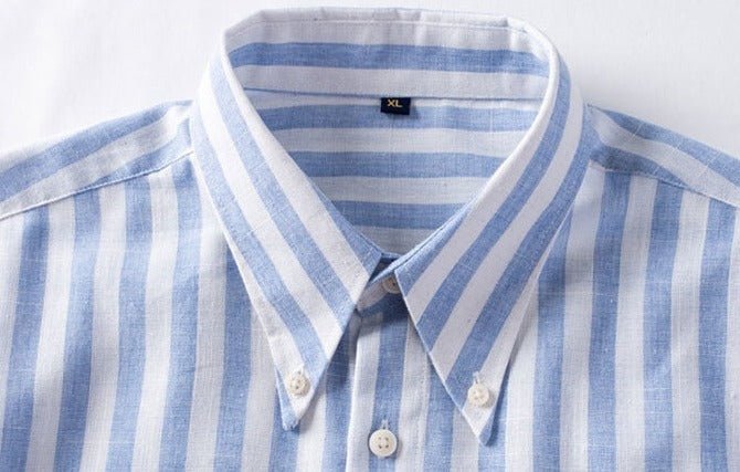 Chemise formelle d’été à rayures