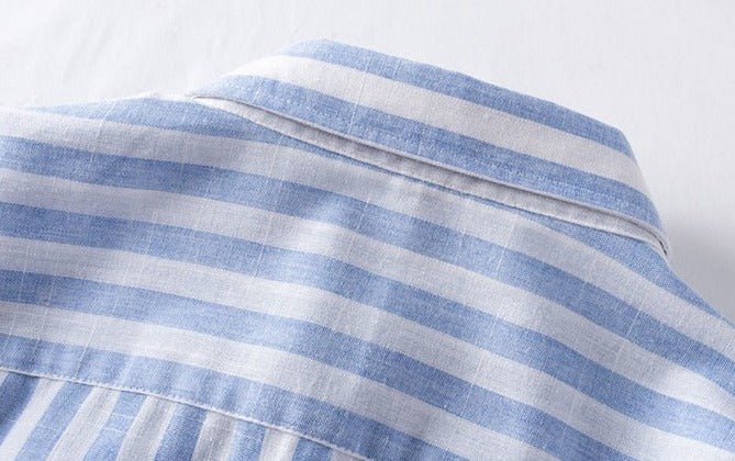 Chemise formelle d’été à rayures