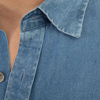 Chemise rétro d’été à manches longues
