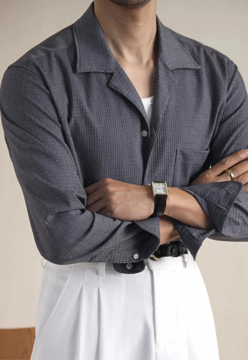 Chemise classique à col ajusté