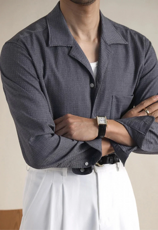 Chemise classique à col ajusté