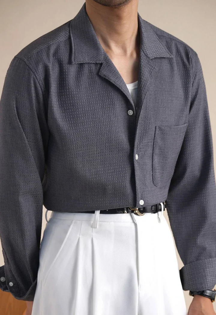 Chemise classique à col ajusté
