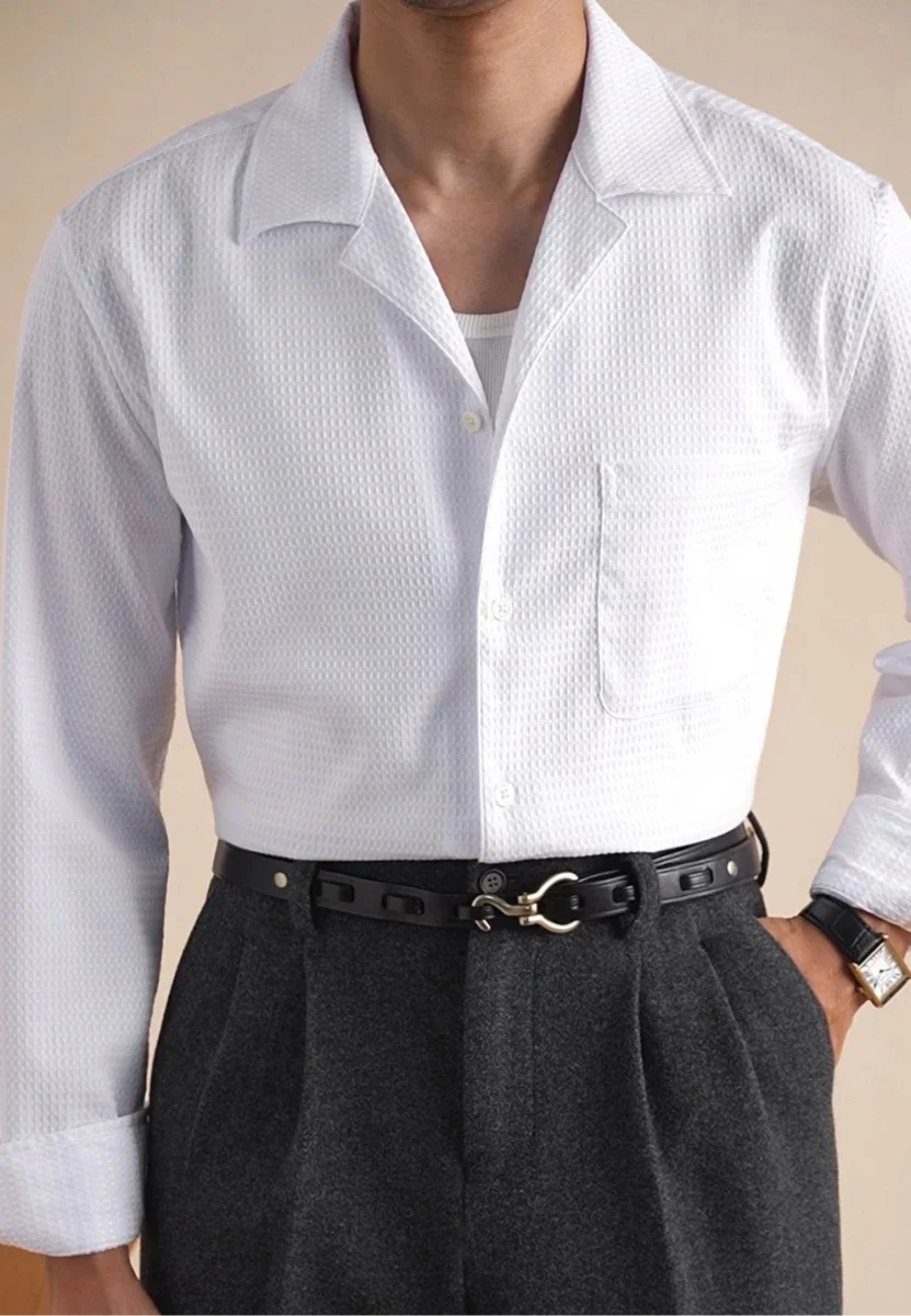 Chemise classique à col ajusté