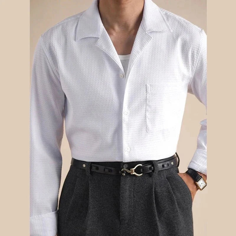 Chemise classique à col ajusté