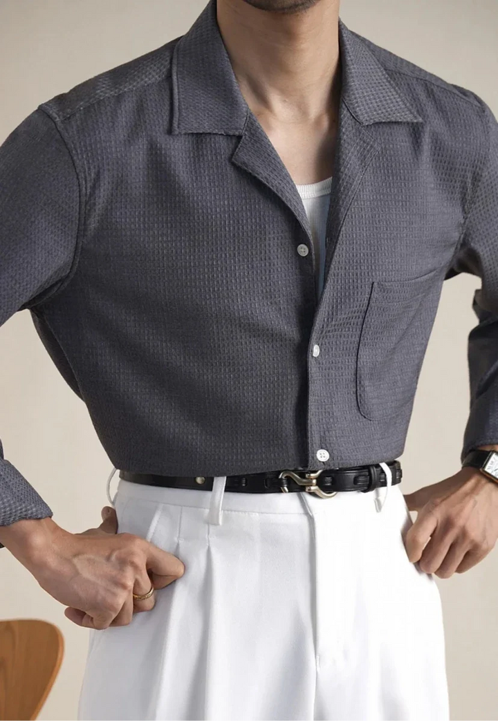 Chemise classique à col ajusté