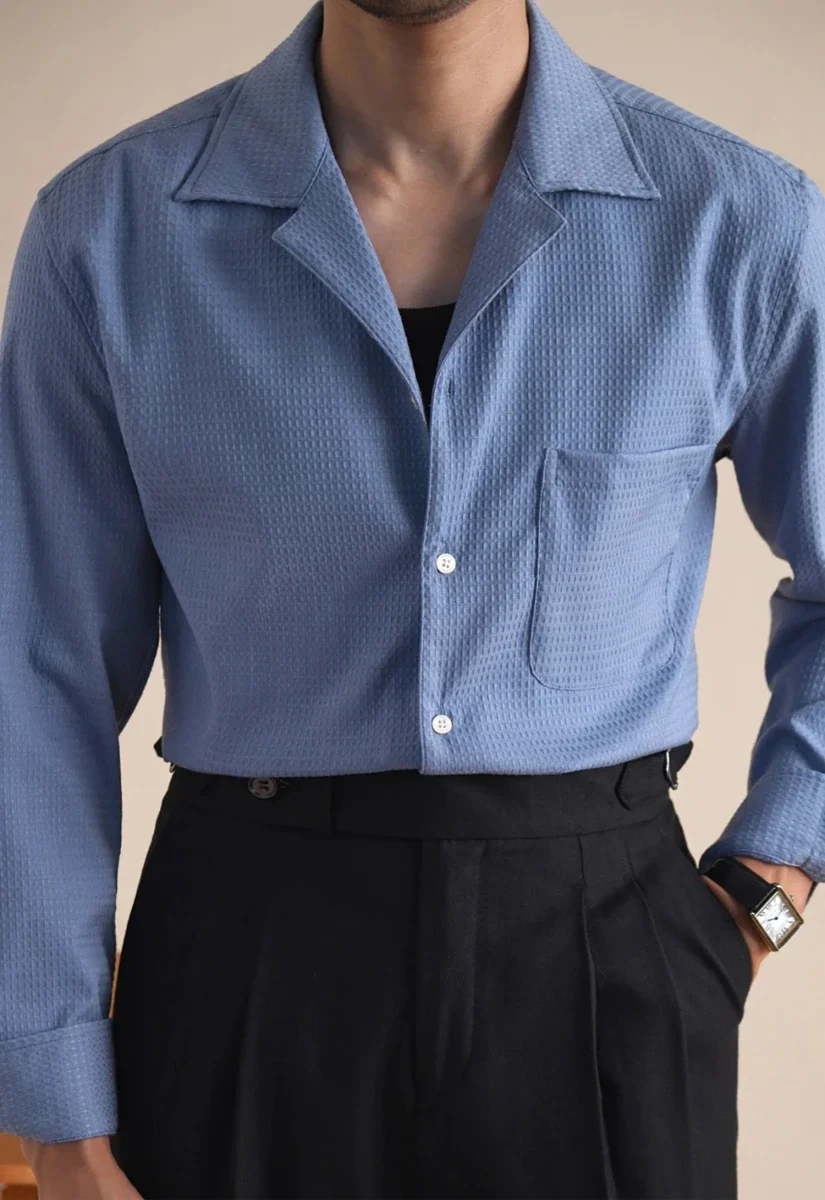Chemise classique à col ajusté