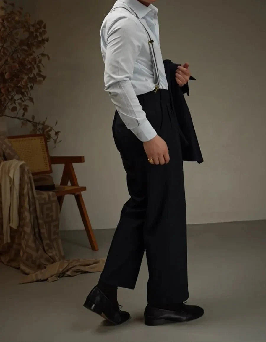 Chemise ajustée à revers pour le bureau et les soirées