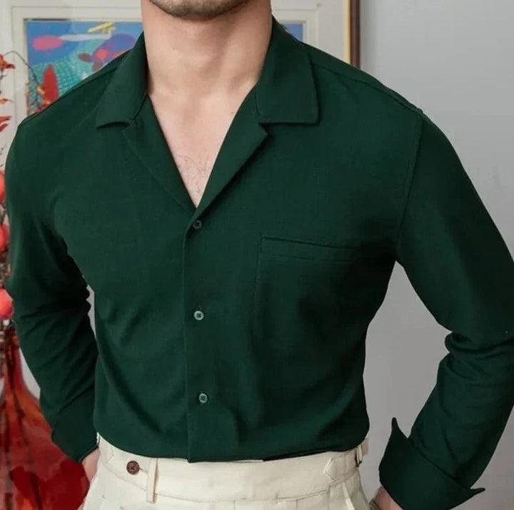 Chemise à col rabattu
