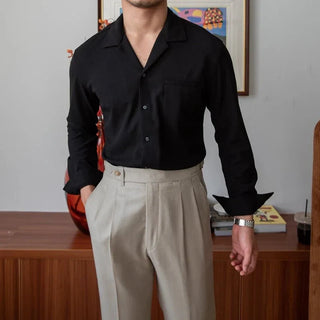 Chemise à col rabattu