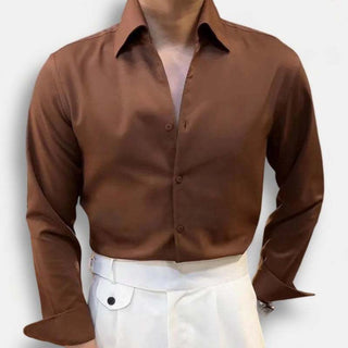 Chemise de bureau style smoking