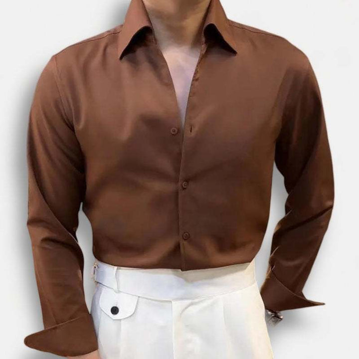 Chemise de bureau style smoking