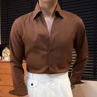 Chemise de bureau style smoking
