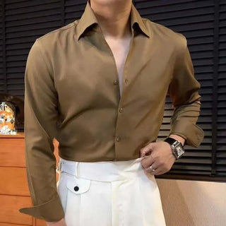 Chemise de bureau style smoking