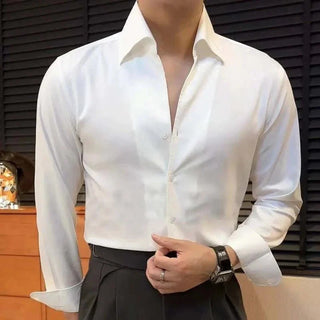 Chemise de bureau style smoking