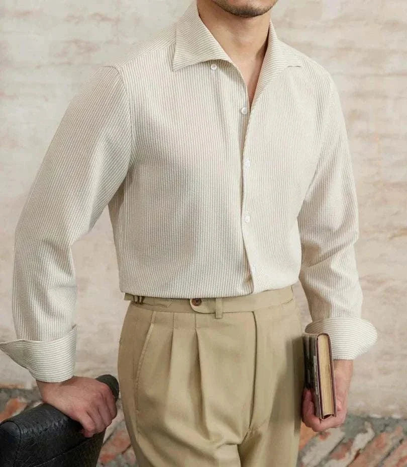 Chemise italienne vintage à manches longues