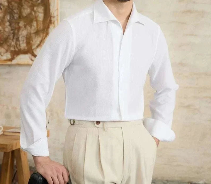 Chemise italienne vintage à manches longues