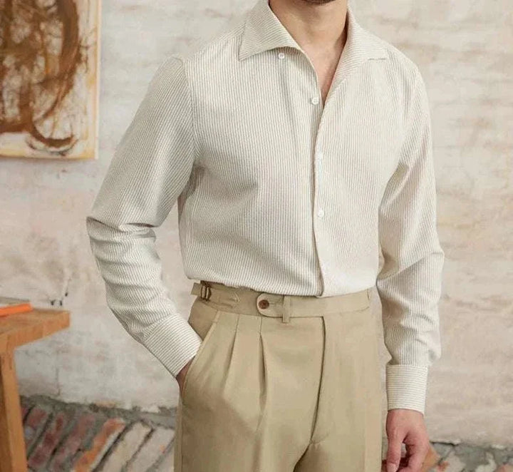 Chemise italienne vintage à manches longues