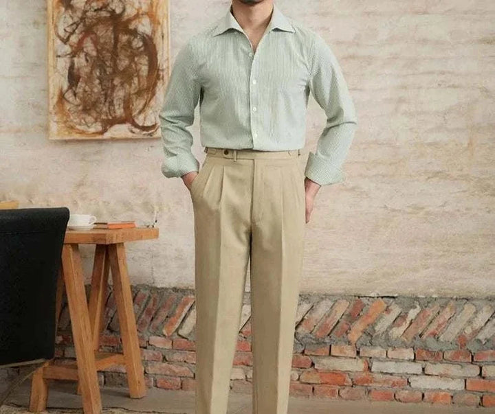 Chemise italienne vintage à manches longues