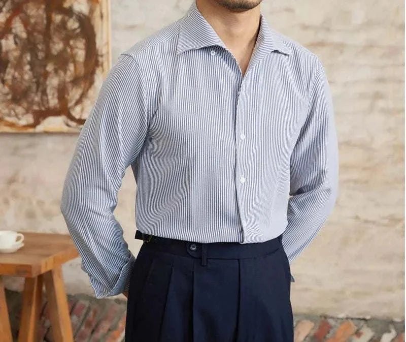 Chemise italienne vintage à manches longues