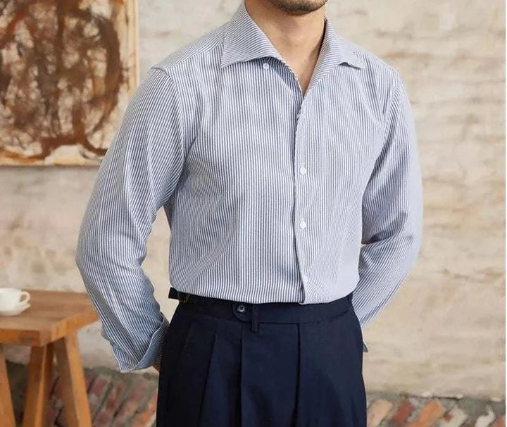 Chemise italienne vintage à manches longues